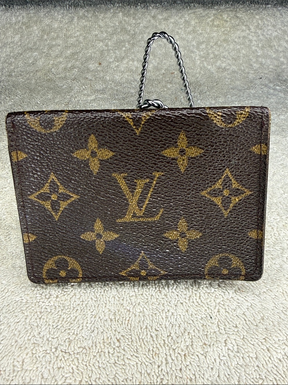 Louis Vuitton Monogram Porte 2 Cartes Vertical Pass Card Case Wallet